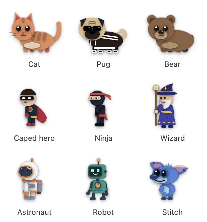 The nine buddies